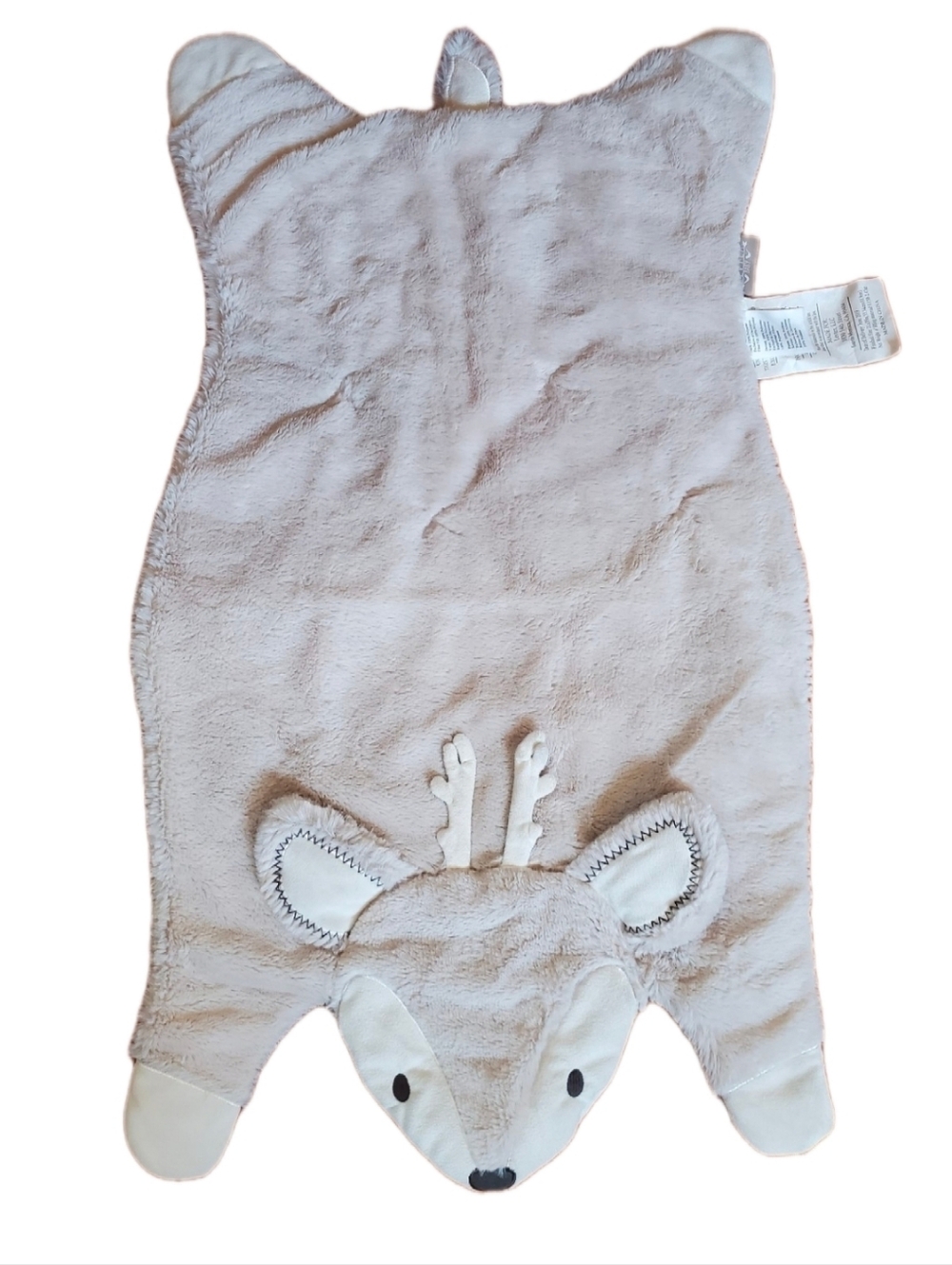Levtex Plush Deer Baby Nursery Throw Mat Guc